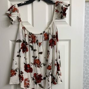 Off Shoulder Floral Top